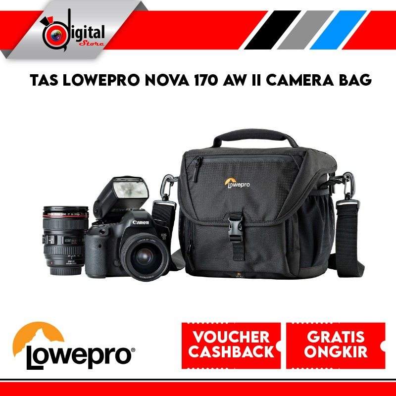 Tas Lowepro Nova 170 AW II Camera Bag - Lowepro Shoulder Bag