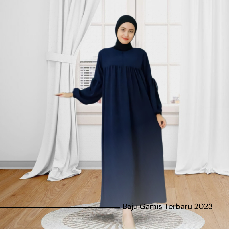 Gamis Terbaru 2023 Lebaran Wanita AZAHRA Dress Muslim Kondangan Pesta Remaja Crepe Premium Baju Gamis Syari Model Kekinian Fashion Muslim Remaja Dewasa Polos Elegan Simple Model Terbaru2023 Terlaris Buat Lebaran