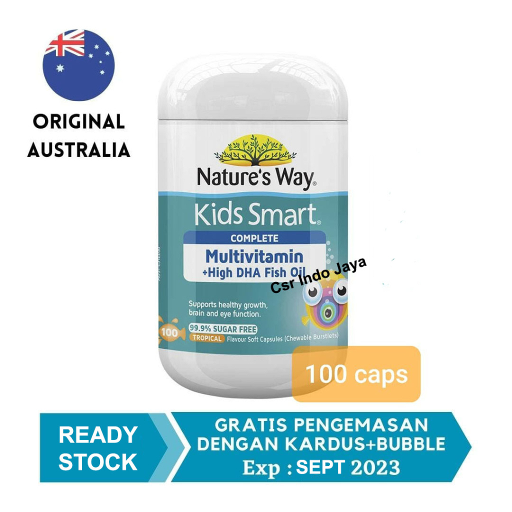 Nature Natures way Kids Smart Complete Multivitamin Fish Oil 100 Capsul