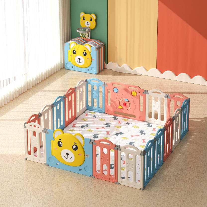 BEAR COLOURFUL PLAYFENCE BABYBLISS SNI PL40