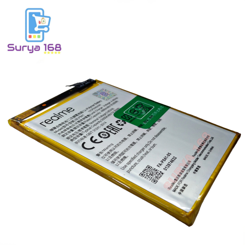 BATTERY BATERAI BATTERE BATRE BLP841 REALME 8