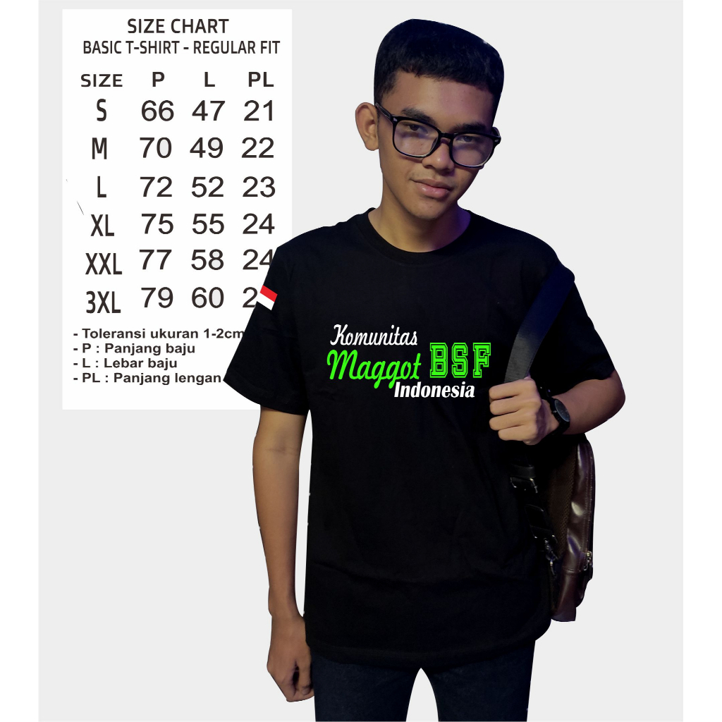 KAOS MAGGOT BSF BAJU MAGGOT BSF TERBARU BAHAN BERKUALITAS |  DEXTER STORE