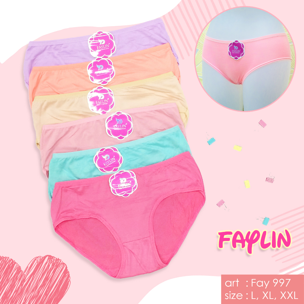 FAYLIN | Celana Dalam Wanita Polos / Size L, XL, XXL / art FAY 997