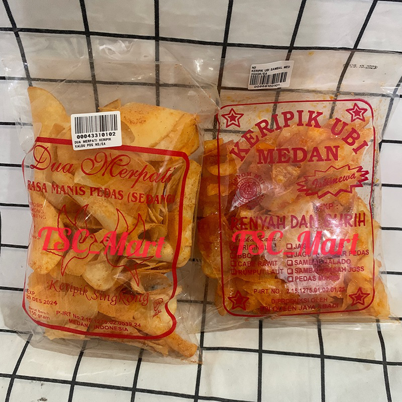 

Keripik Ubi Medan Istimewa Renyah dan Gurih / Balado / Singkong / Sambal / Pedas / Manis / dua / merpati / keripik / rasa / ayam / panggang