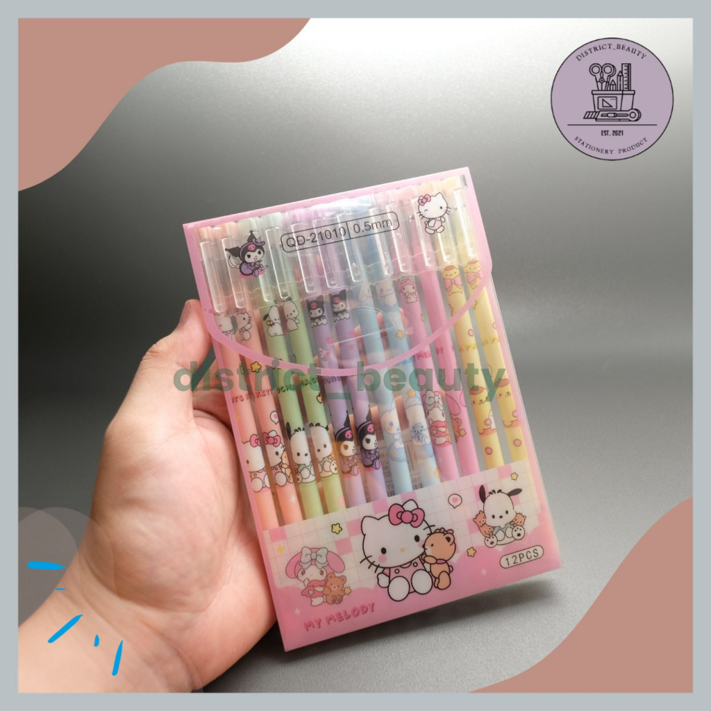 

PULPEN HAPUS SANRIO MARBEL PENA BISA DIHAPUS ISI 12 PCS KUROMI CINAMOROL