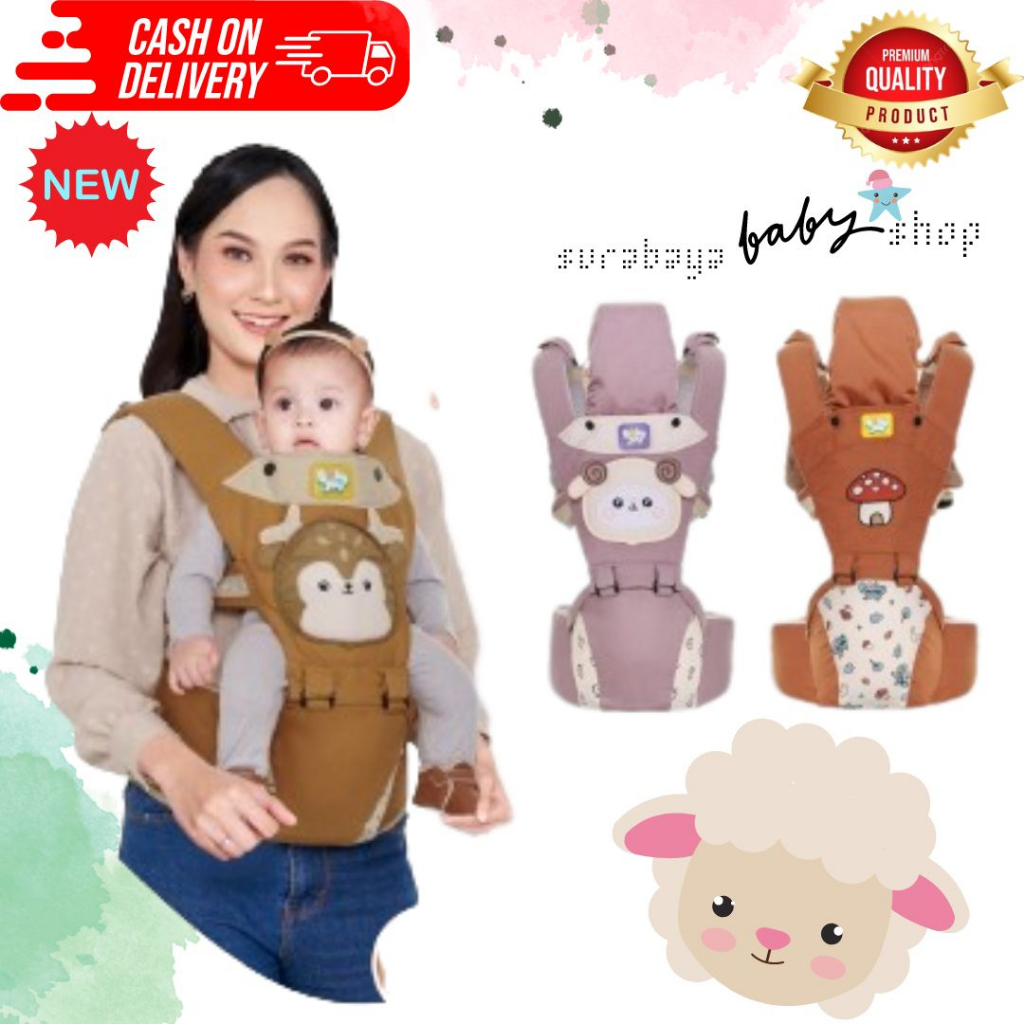 BABY JOY GENDONGAN HIPSEAT SERIES WOOLLY / BIBOP / MOCHI / LITTLE DEER