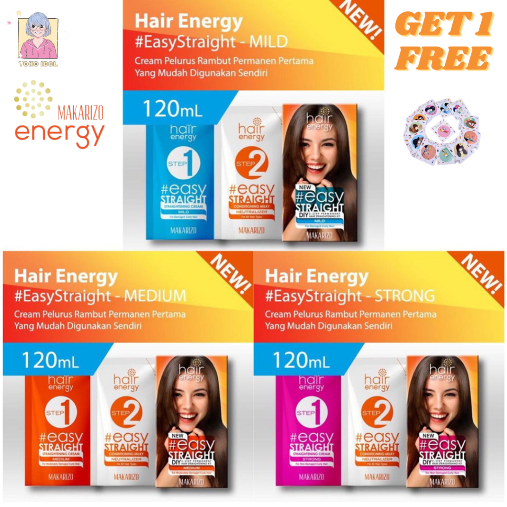 (COD) MAKARIZO HAIR ENERGY,MAKARIZO EASY STRAIGHT 120ml,MAKARIZO EASY STRAIGHT STRONG,MAKARIZO EASY 