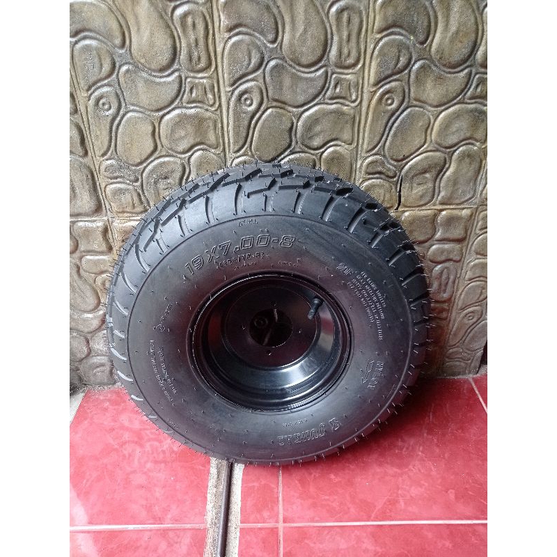 Ban set velg ring 8 depan aspal 19x7-8
