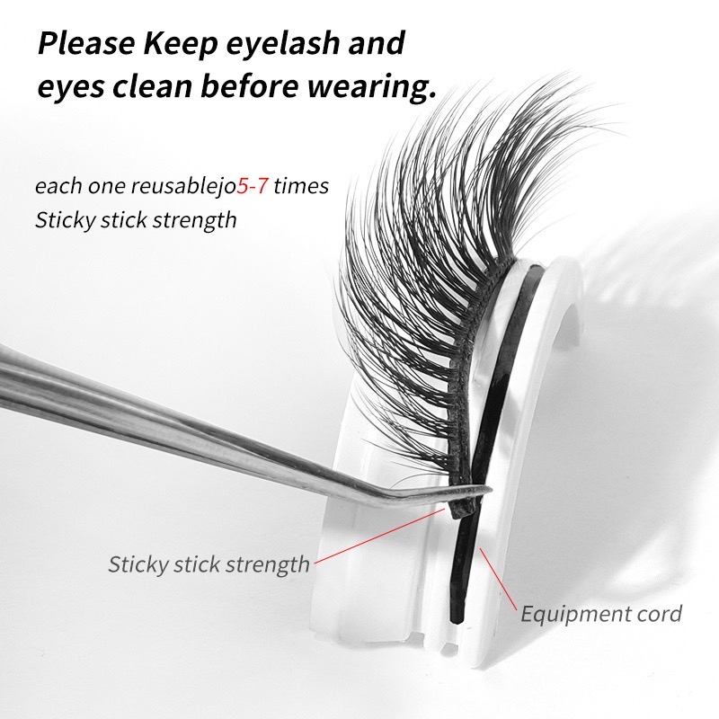 LUCKYMALL Bulumata Tanpa Lem Bulu Mata Palsu Magic Lucky Girl Knot Free Riasan Cepat Eyelashes Extension Natural 3D Ekstensi Berperekat Self Adhesive Eyelash