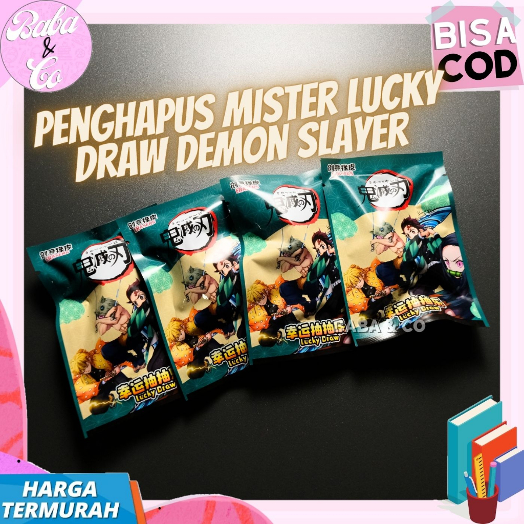 

PENGHAPUS MISTERI DEMON SLAYER ERASER LUCKY DRAW KIMETSU NO YAIBA COD