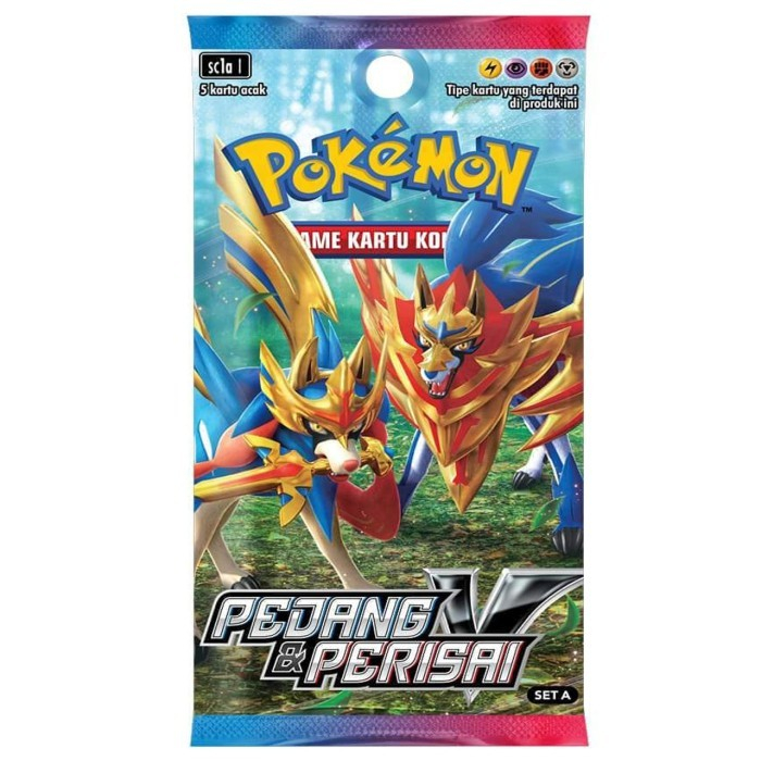 Kartu Pokemon Pedang & Perisai V SET A SC1a Booster Pack TCG Indonesia