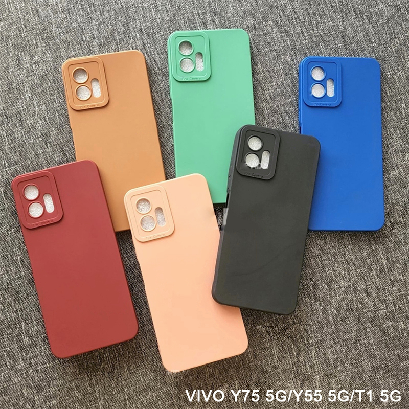 Softcase VIVO Y73 VIVO Y73 4G VIVO T1 5G VIVO T1 VIVO Y75 VIVO Y75 5G VIVO Y55 VIVO Y55 5G Case 3D Pro Camera Gel Silika Casing