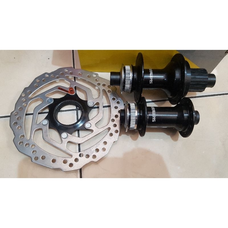 Murah Hub free-hub Second Shimano + Rotor shimano RT-10