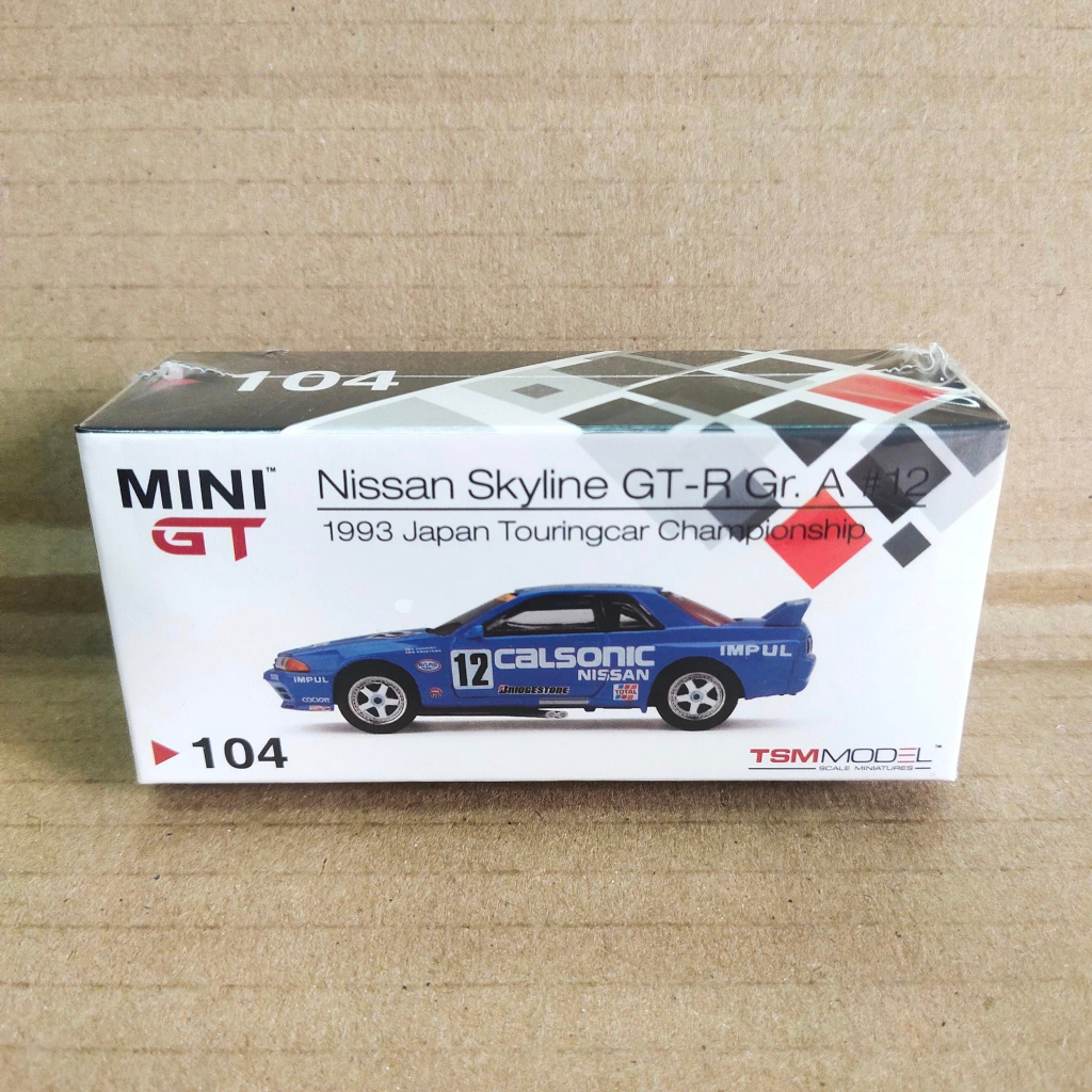 Mini GT 104 Nissan Skyline GT-R Calsonic 1993 Japan Touringcar