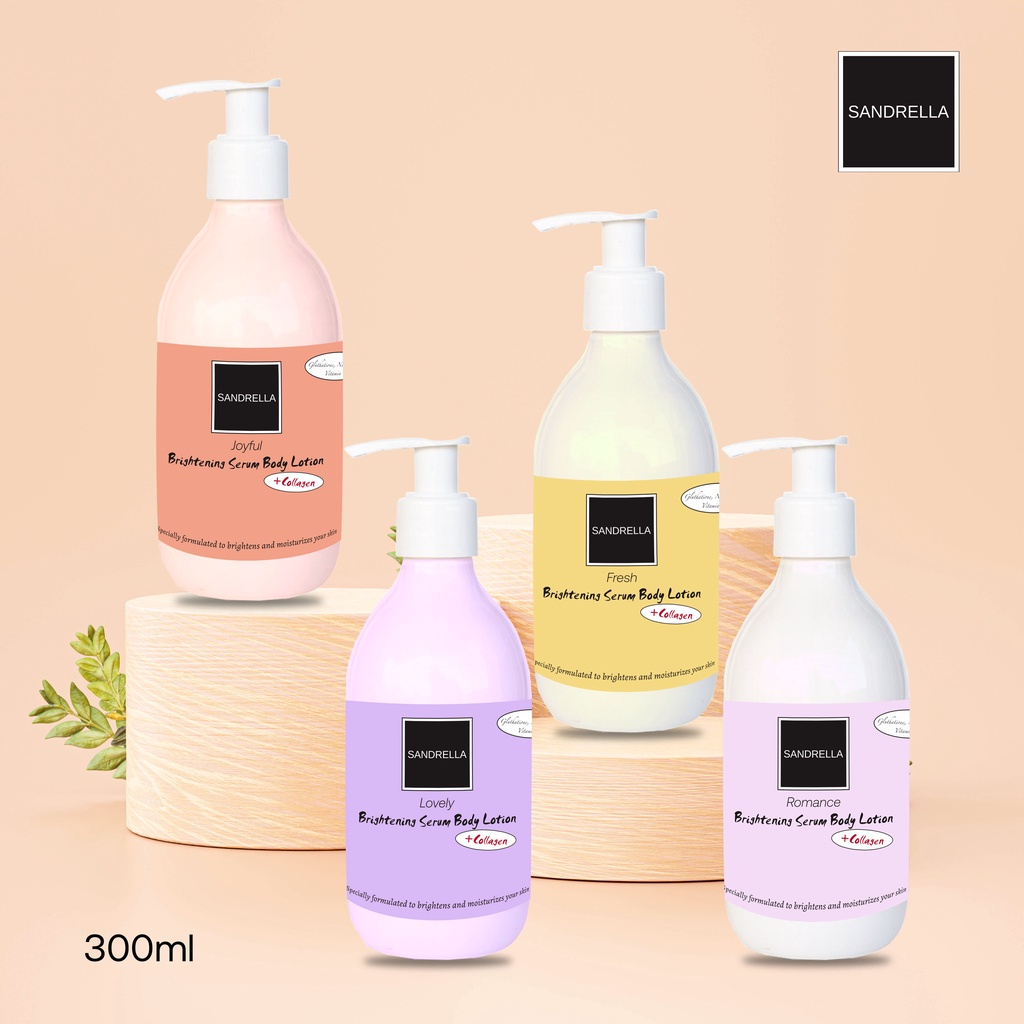 (RM) Sandrella whitening body lotion - brightening serum body  lotion+ collagen - body lotion - LOTION BADAN SANDRELLA BPOM