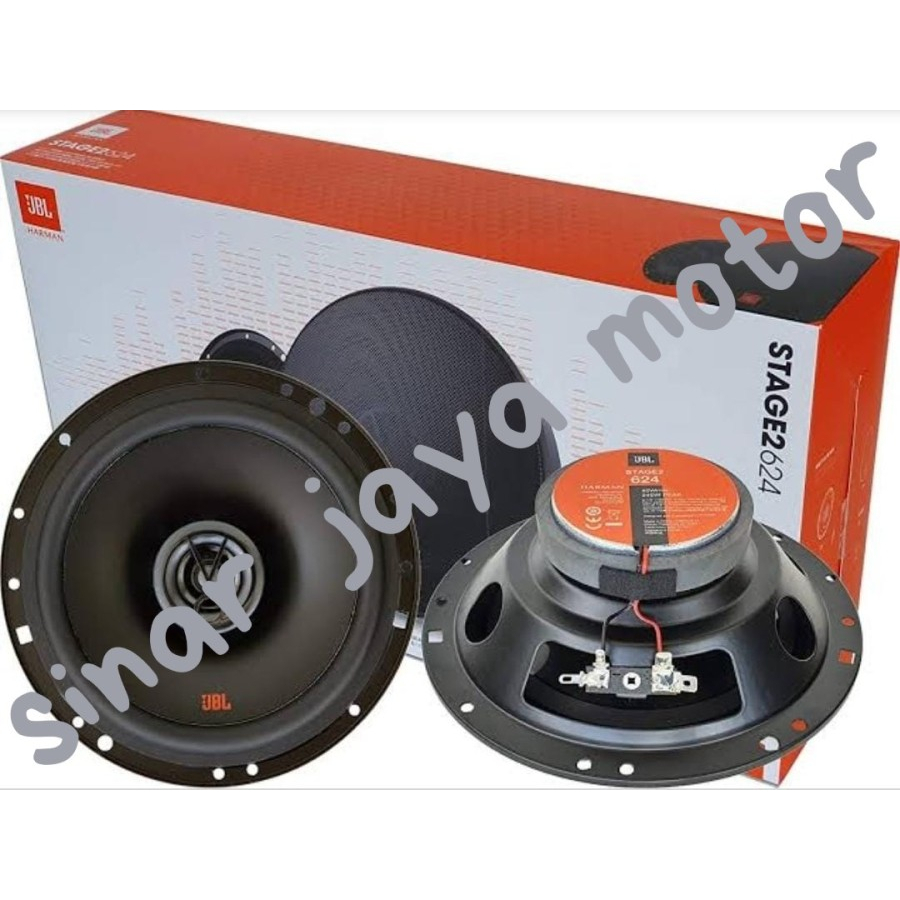 Speaker Coaxial 2-Way JBL Stage2 624 6.5 Inch Mid Bass Tweeter 1 Set