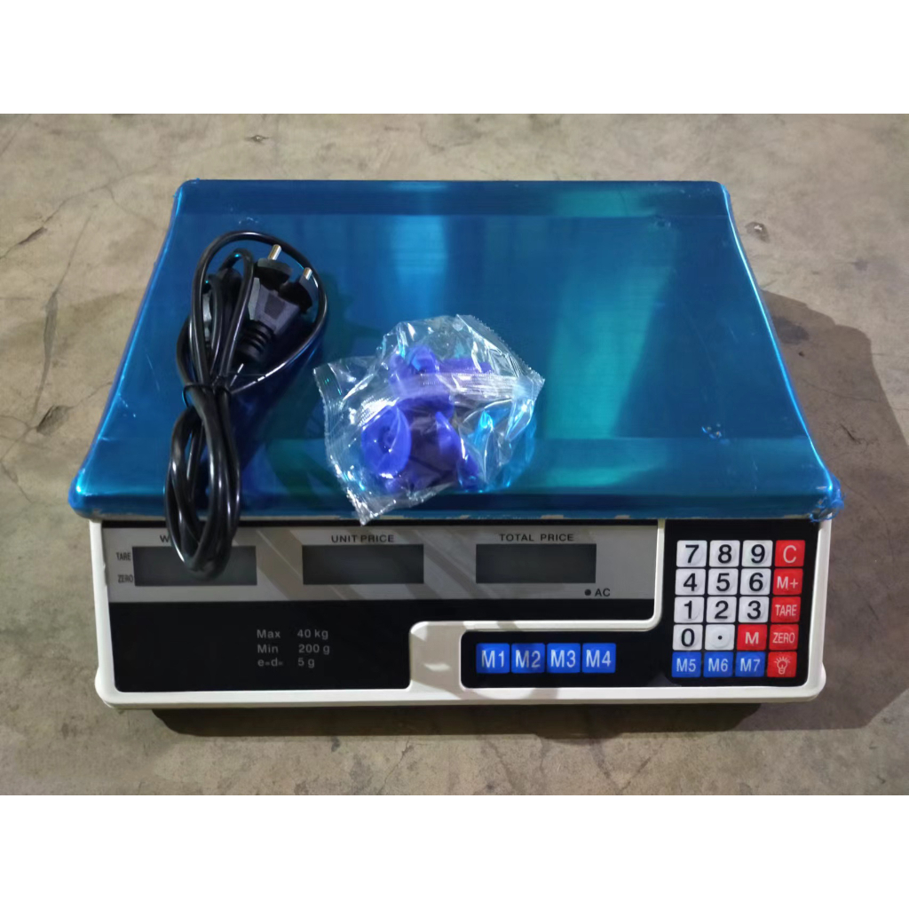 Timbangan Buah Kue Dapur Digital 40kg Double Display / Timbangan Barang duduk / Digital Computing Scale 40 kg