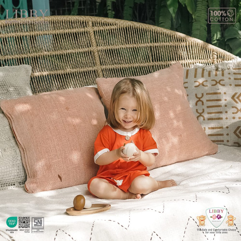 Libby Rocco set setelan pendek - LIBBY Earth Stelan Rocco Set Pendek Celana Pendek