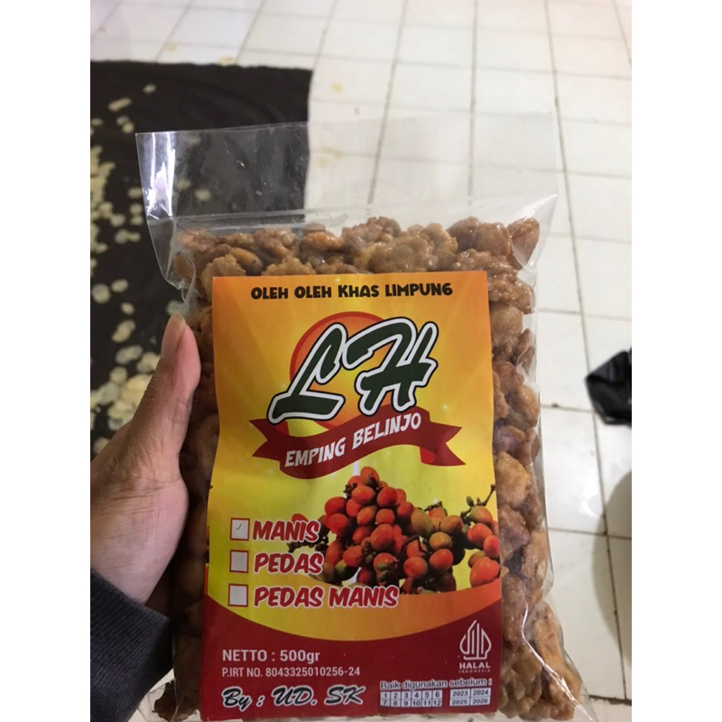 

EMPING KLETUK PEDAS MANIS KEMASAN 500 gram