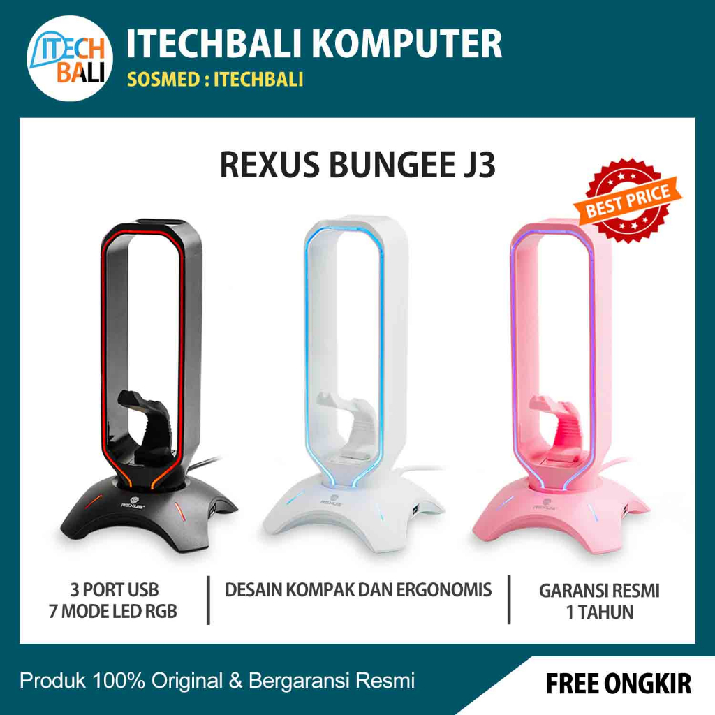 Stand Headset REXUS Bungee J3 | Headset Stand