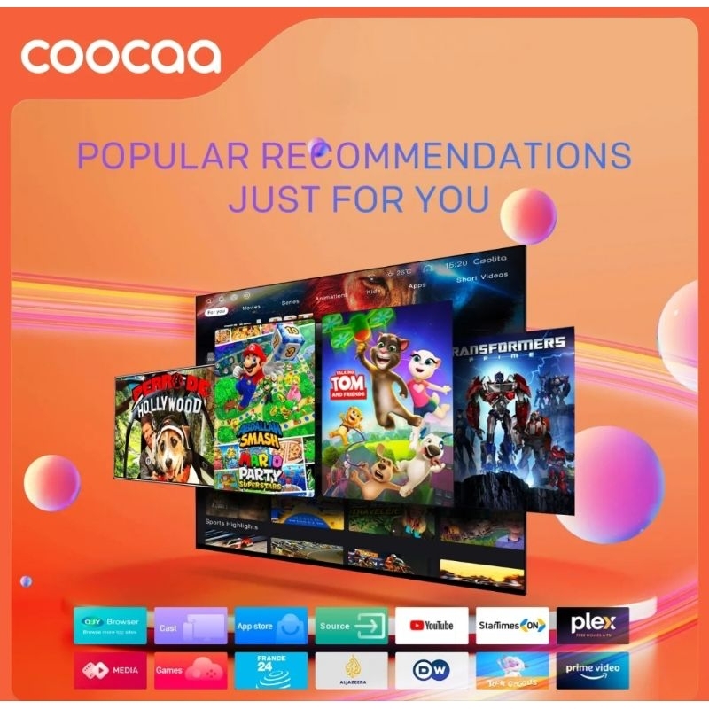 COOCAA 50S3U Smart TV 50 Inch 4K UHD Digital TV Garansi Resmi