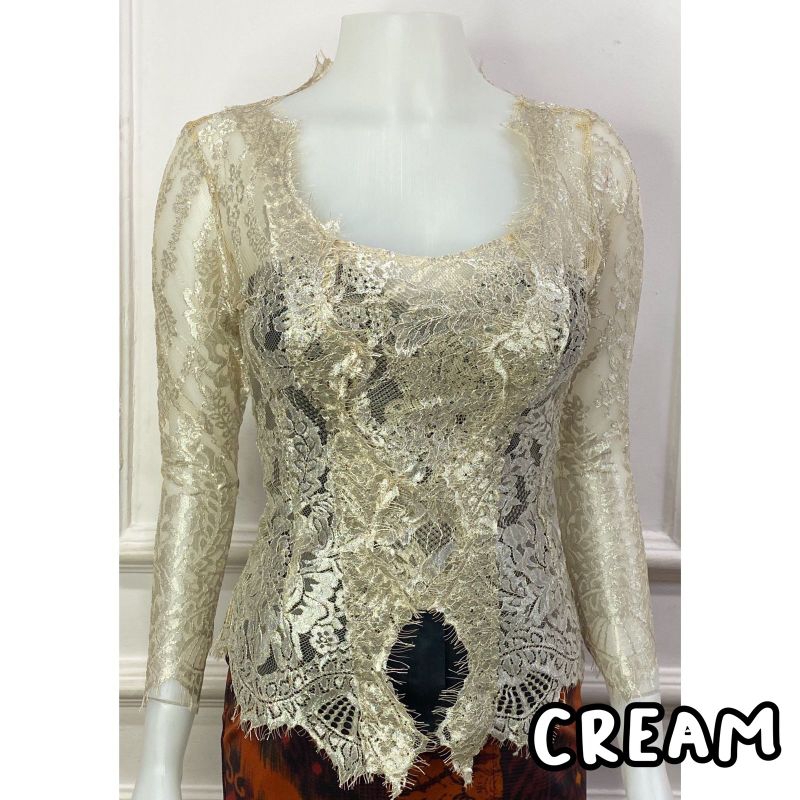 kebaya bali jadi  bahan semifrance metalik (kebaya saja)