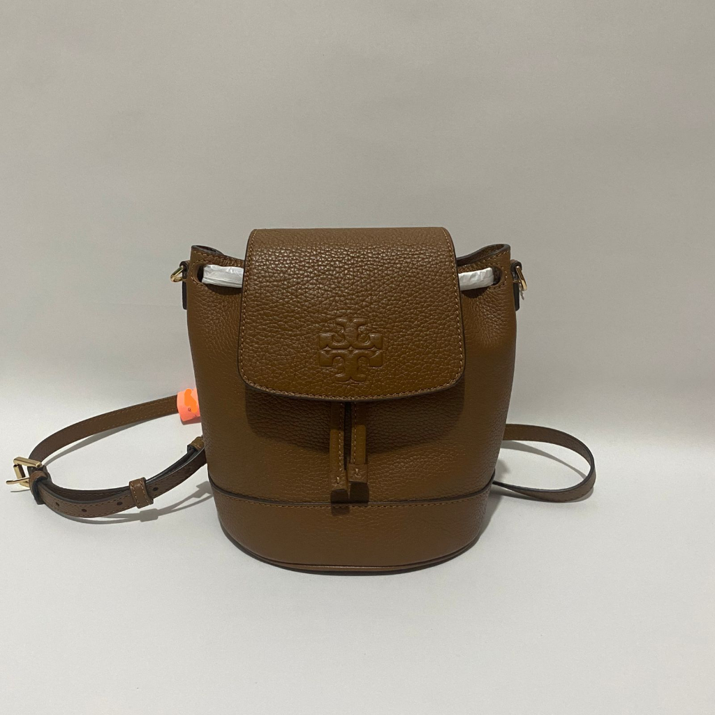Tory burch thea mini bucket backpack brown