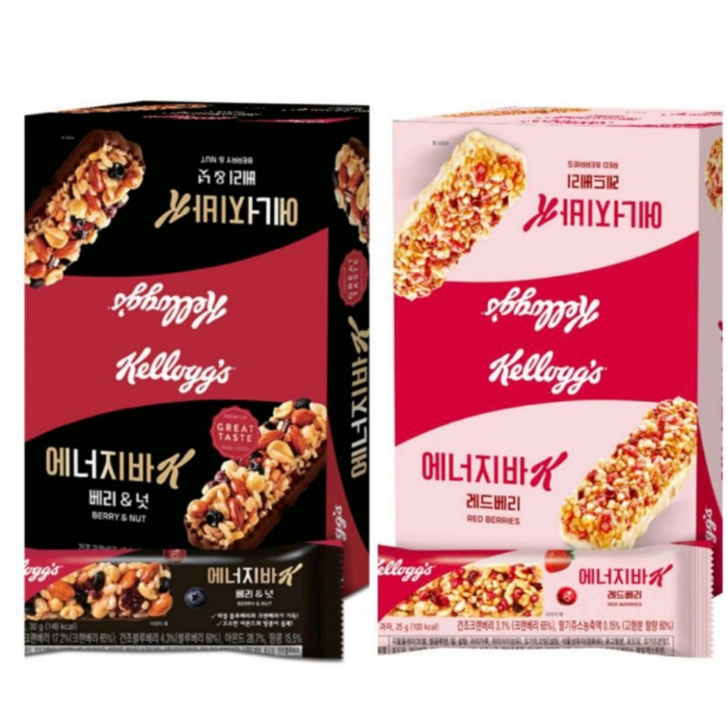 

2 PACK Kelloggs Energy Bar Korea / Kellogs Cereal / Cereal Bar