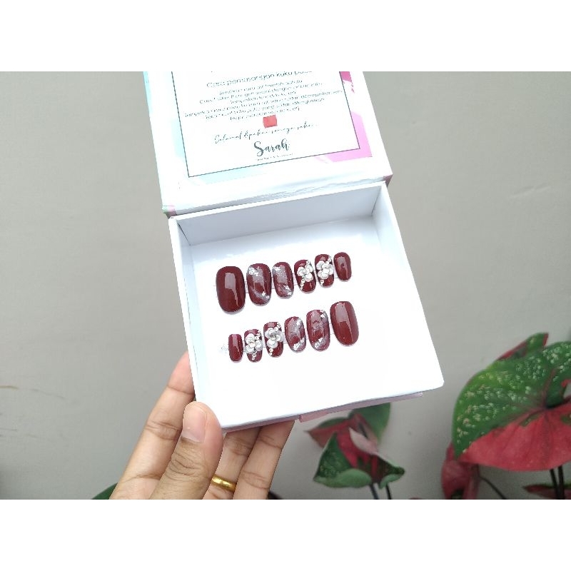 KUKU PALSU WEDDING, KUKU PALSU LAMARAN, KUKU PALSU 3D, KUKU PALSU PREMIUM, FAKE NAIL, NAIL ART, Press On Nails