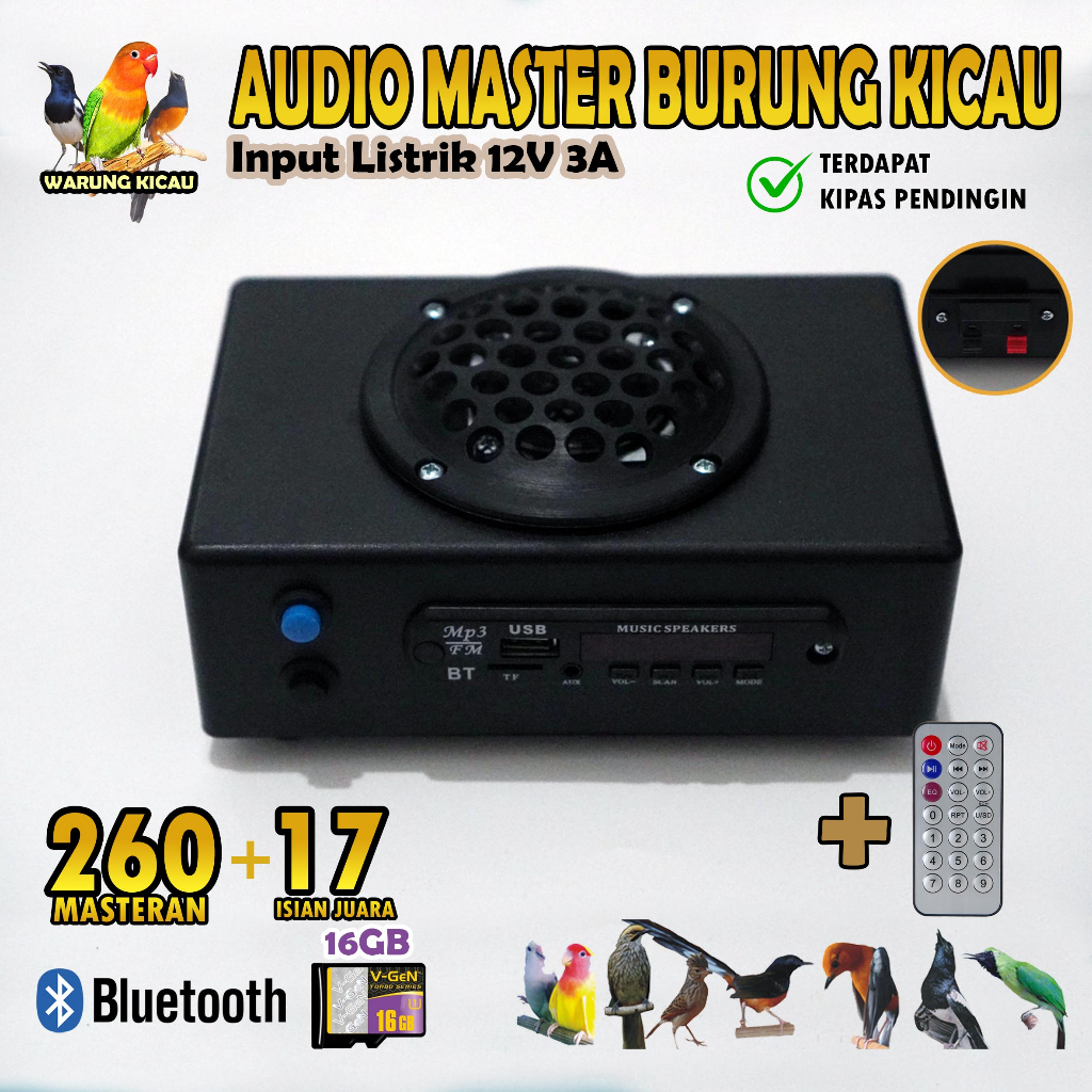 Masteran Burung Kicau Terbaik Kuat Digital Audio Burung Kicau