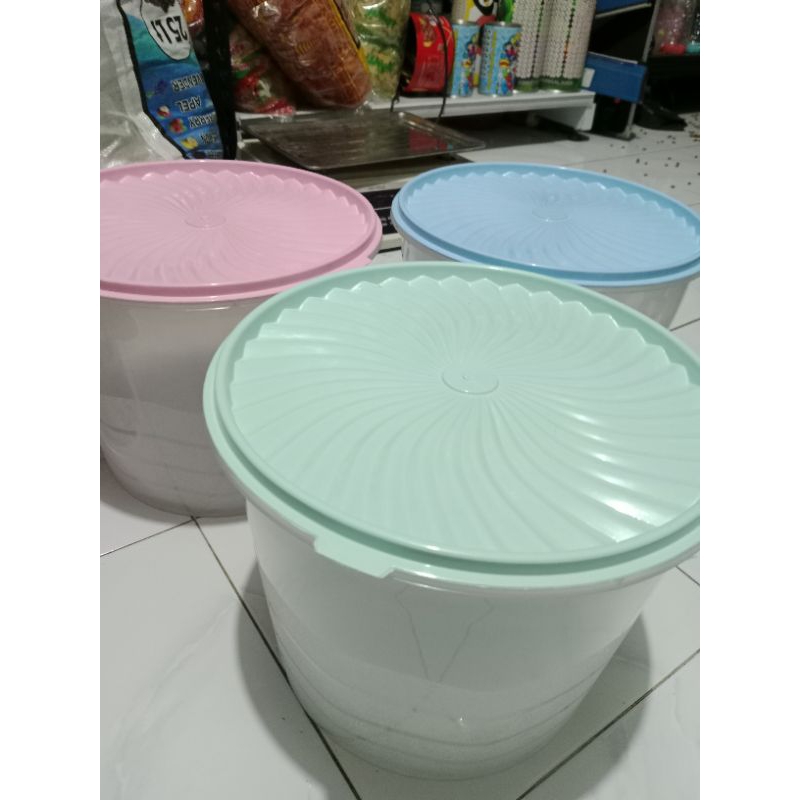 TOPLES PLASTIK 10LITER TUTUP PASTEL/TOPLES KERUPUK/TOPLES KUE/TOPLES PEYEK-3Pcs