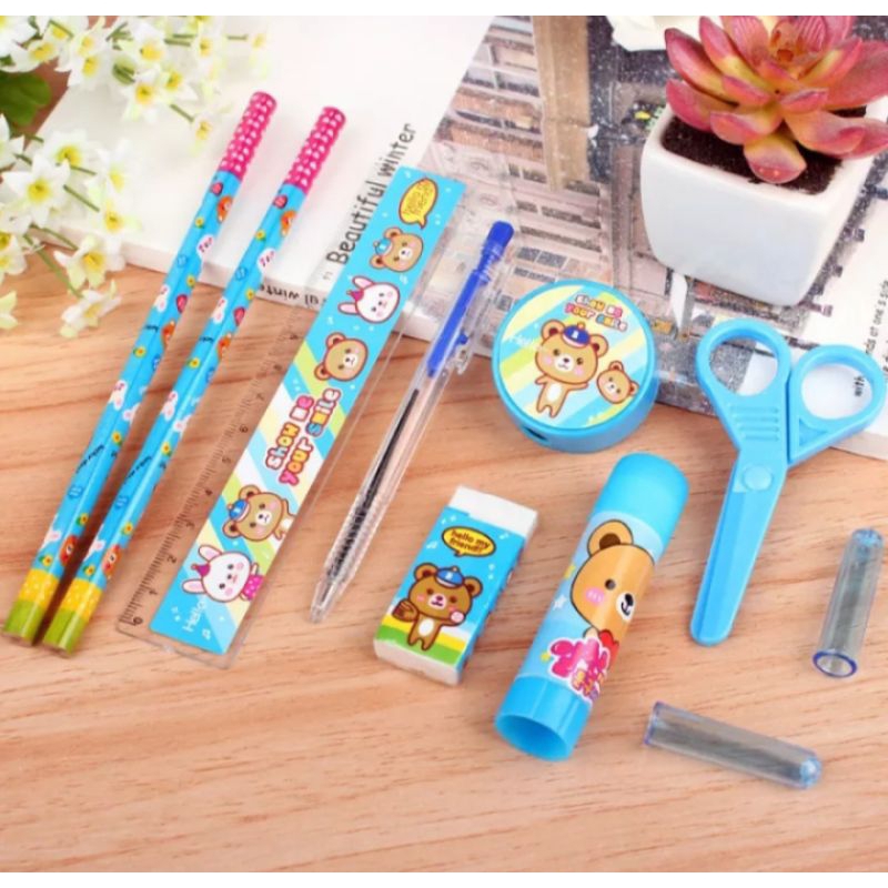 Set Alat tulis anak lengkap murah / perlengkapan alat tulis anak
