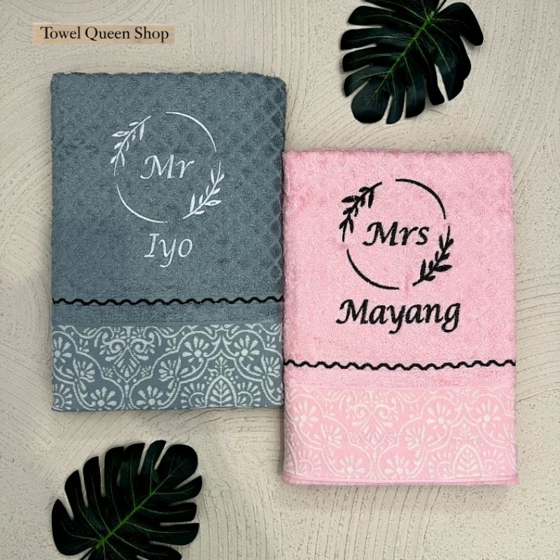 Handuk Mandi Couple Phino Free Bordir Nama ( Tanpa Box) - Towel Queen Shop