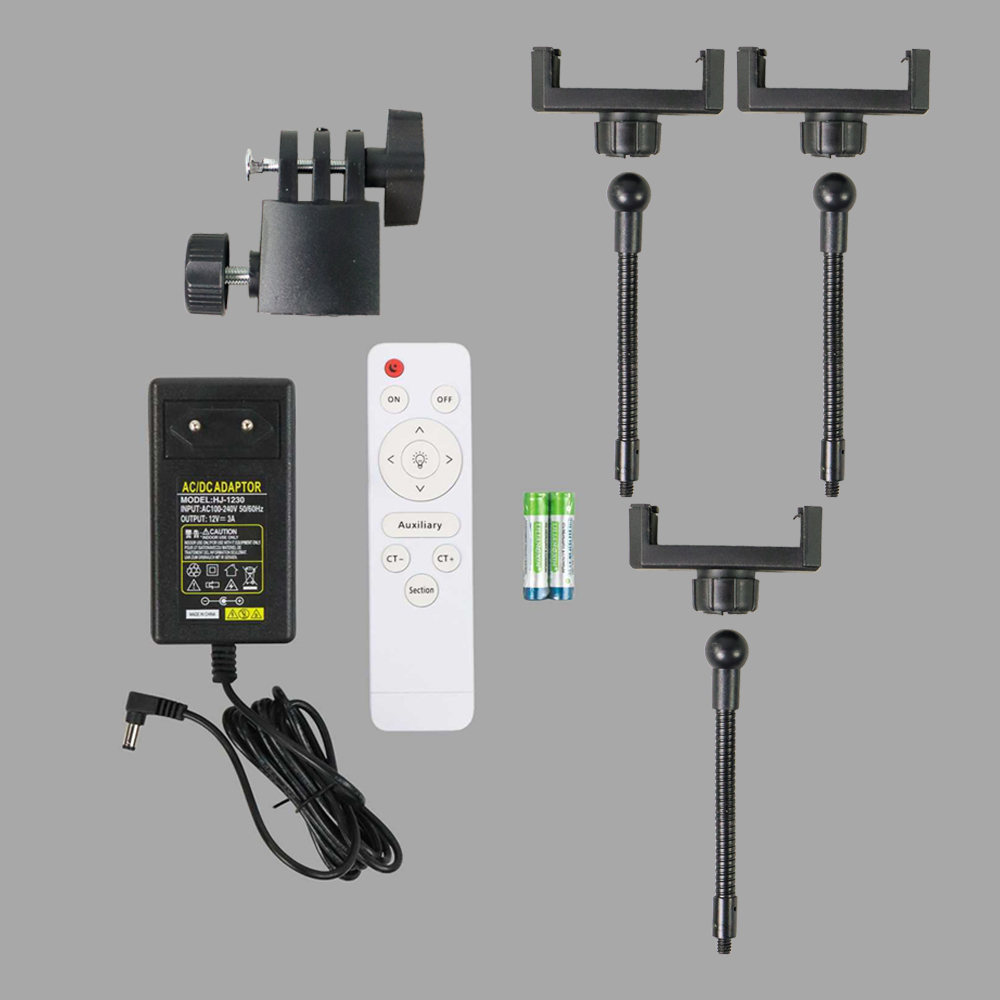 Lampu Halo Ring Light LED 50W 416 LED 18 Inch 3 Holder - F-450 - White