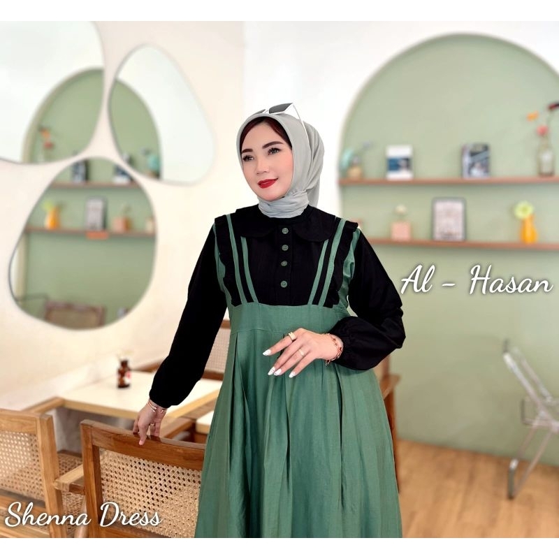 ALANA Dress Alhasan //SHENNA Gamis Muslimah Al Hasan // Dress Muslimah