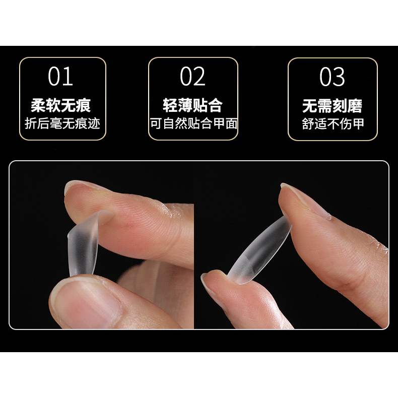 JIELIYA Soft Gel tips / extension nail / kuku palsu untuk nail art