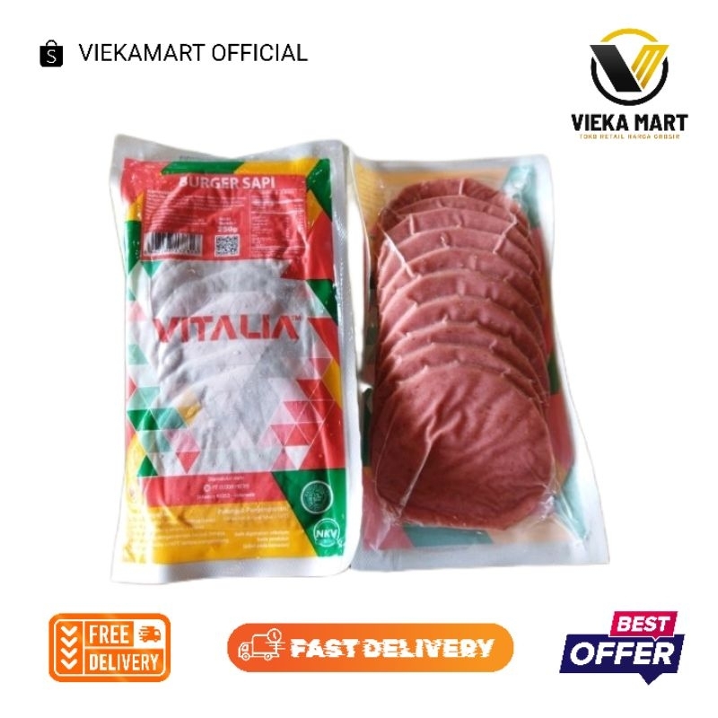 

Vitalia Beef Burger isi 10 pcs 250g