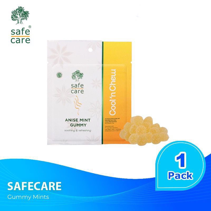 SAFECARE safe cafe Mint Gummy permen penyeggar mulut