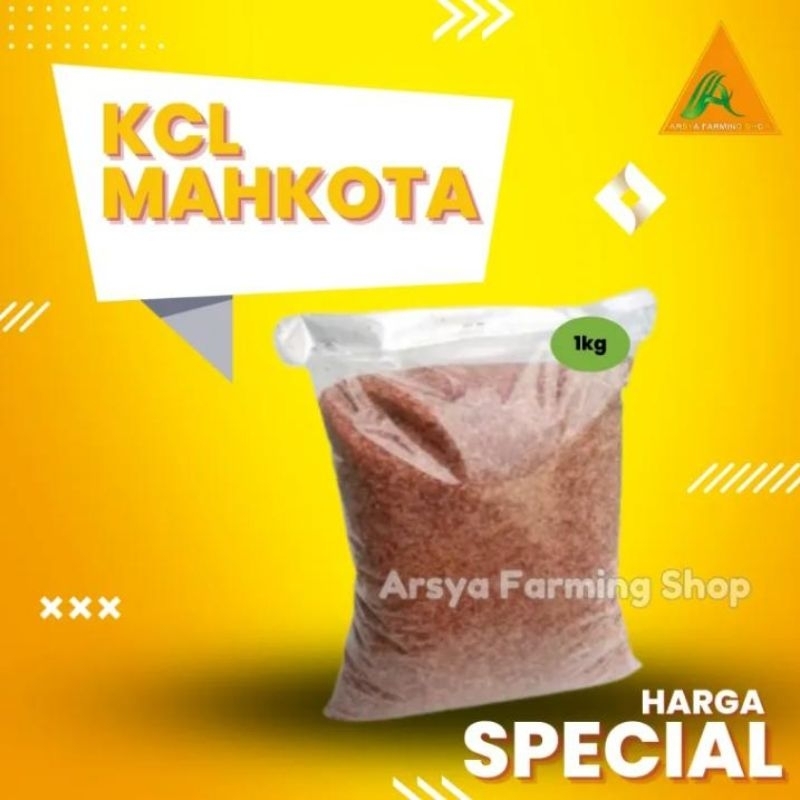 Pupuk KCL Mahkota Canada MOP Kemasan 1kg