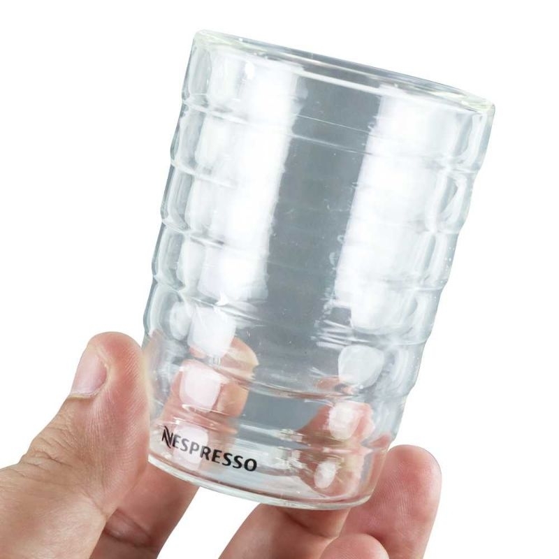 Aldismala Gelas Kopi Double Wall Glass Nespresso Series 85ml