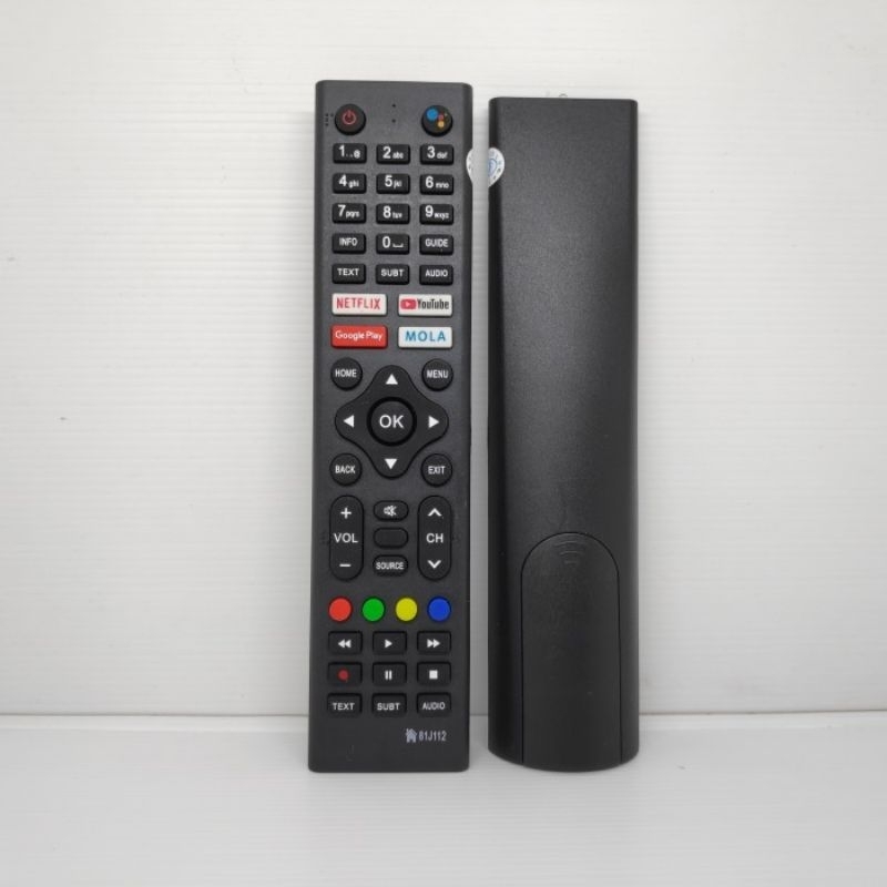 Remot remote smart tv polytron android polytron