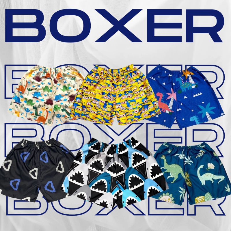 Celana Pendek Distro Pria Dan Wanita Boxer Premium Pakaian Dalam Pria Wanita