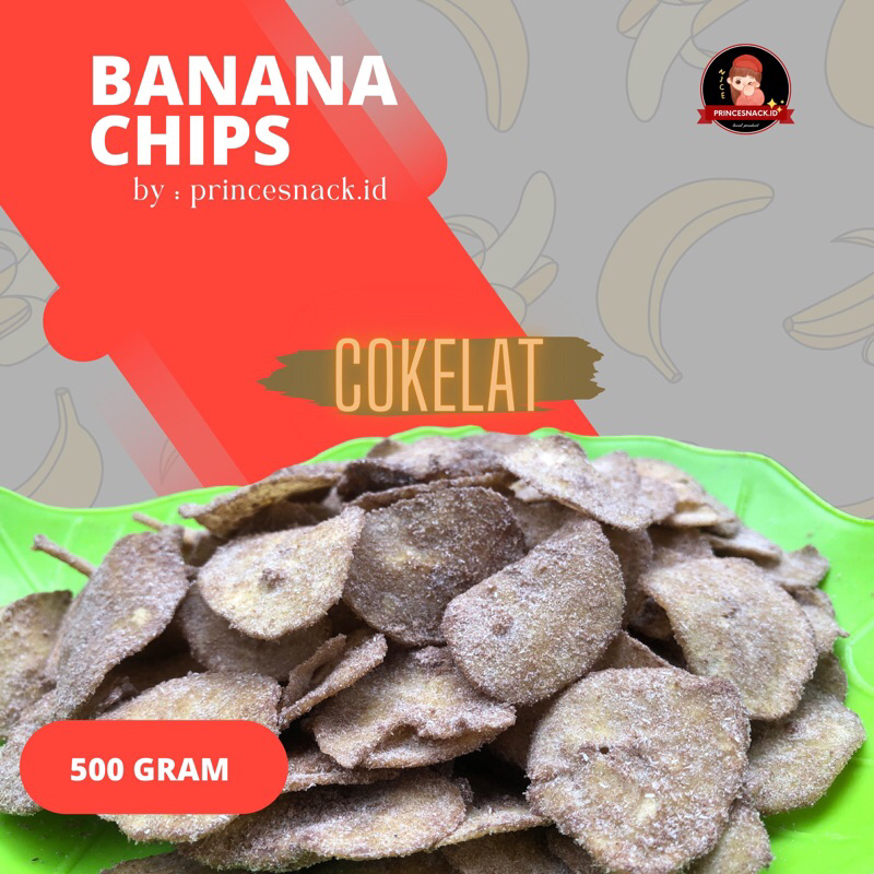 

500 gram Banana Chips Cokelat Viral || Cemilan keripik pisang