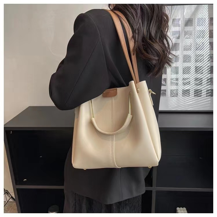 BJ61298 - BEIGE/BLACK/BROWN/KHAKI - TAS TOTE HANDBAG SLEMPANG WANITA FASHION KOREA CHINA IMPORT MODIS ELEGAN TERMURAH TERLARIS TERBARU BAGSTORE JAKARTA TAS BATAM ZC1298