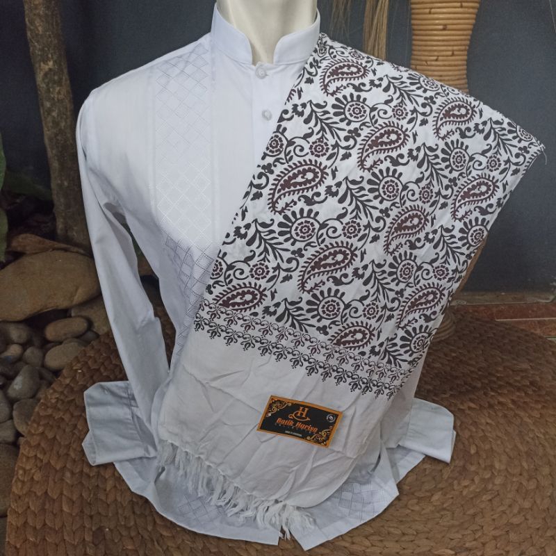 OFFICIAL Sorban Rida Panjang 2 Meter / Sorban Motif Batik Kashmiri / Sorban Habib / Sorban Putih