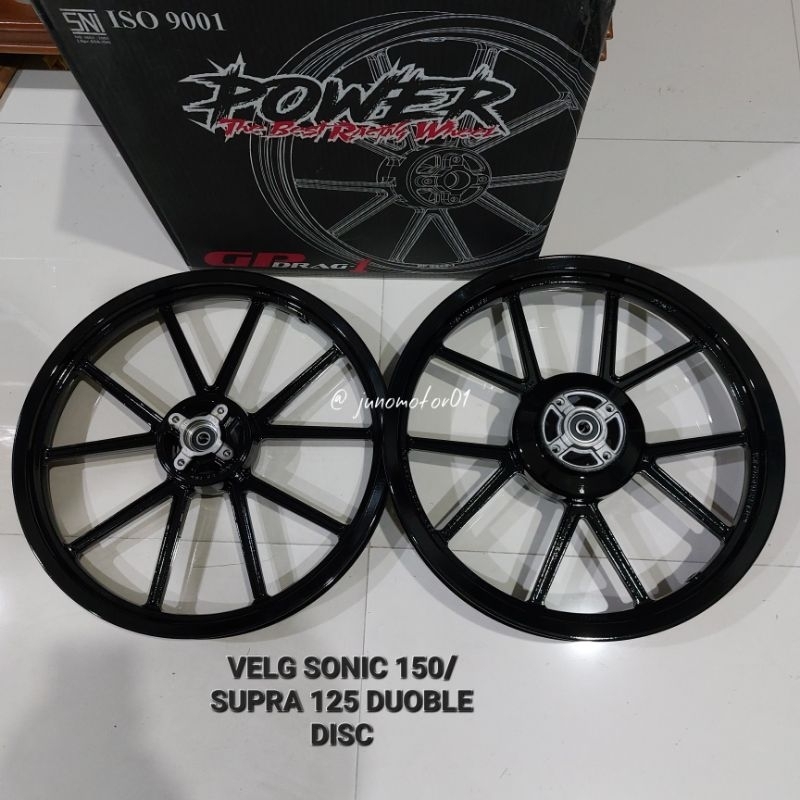 VELG RACING POWER DRAG1 GP WHEEL HONDA SONIC 125/SUPRA 125 DD SIZE 17 160/185