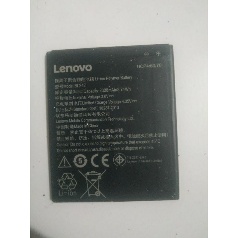 baterai bekas lenovo a6600 bl242/bl259