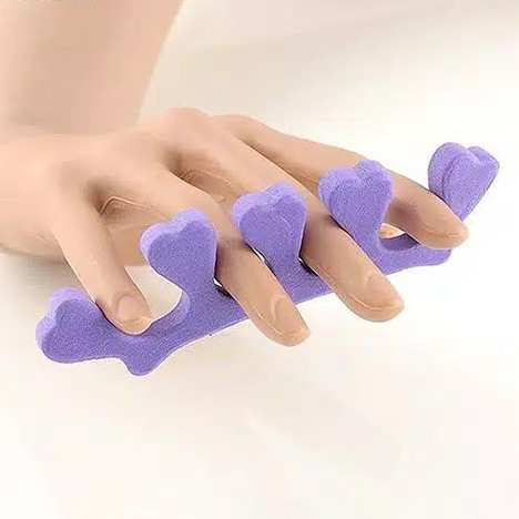 ✿ELYSABETHME✿ Pemisah jari kaki pedicure untuk kutek an kutekan spons sponge