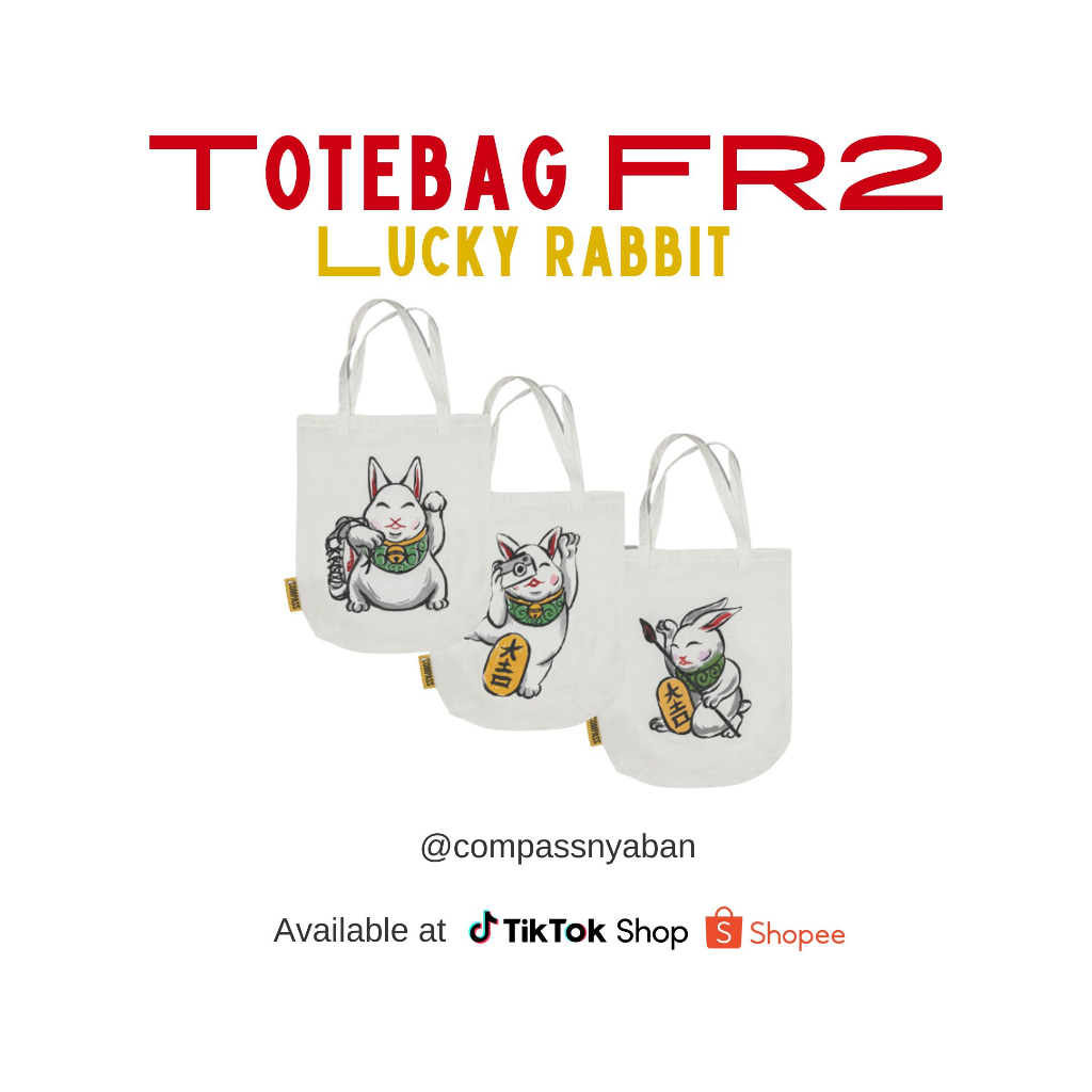 Lucky Rabbits #1 Totebag | Lucky Rabbits #2 Totebag | Lucky Rabbits #3 Totebag | Totebag Compass x F