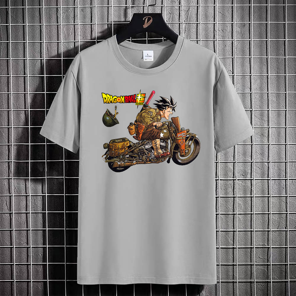 Kaos Tshirt Pria Baju GOHAN RIDE Distro Basic Lengan Pendek Cowok Kasual DTF